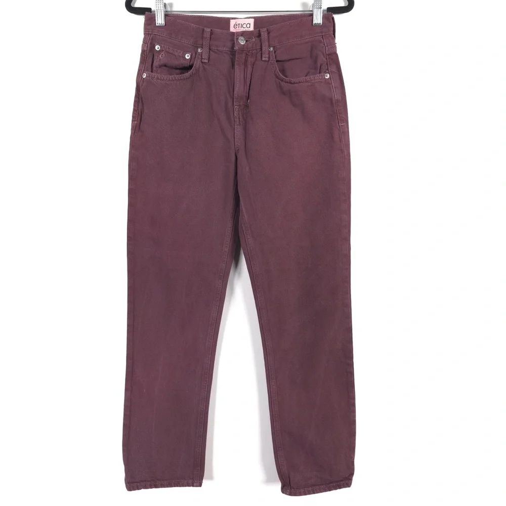 éTICA‎ MARLOWE SLIM BOYFRIEND Mid Rise Relaxed Fit Subtly Tapered Leg Jeans 25